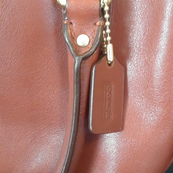 COACH dark tan satchel - Picture 2 of 5
